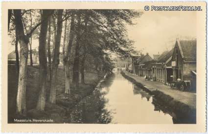 ansichtkaart: Maassluis, Weverskade