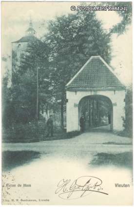 ansichtkaart: Vleuten, Ruine de Ham