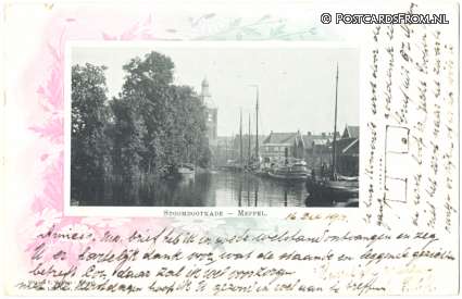 Meppel, Stoombootkade ansichtkaart: Meppel, Stoombootkade