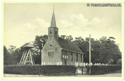 Oosterwolde FR, Ned. Herv. Kerk ansichtkaart: Oosterwolde FR, Ned. Herv. Kerk