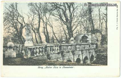 Heemstede, Brug 'Ruine Huis te Heemstede' ansichtkaart: Heemstede, Brug 'Ruine Huis te Heemstede'