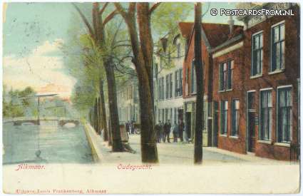 ansichtkaart: Alkmaar, Oudegracht
