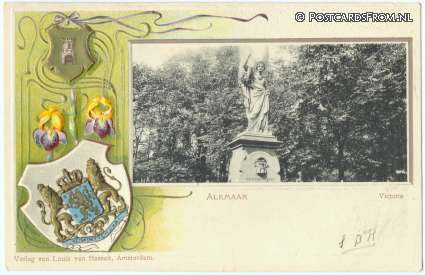 Alkmaar, Victorie. Randrelief ansichtkaart: Alkmaar, Victorie. Randrelief
