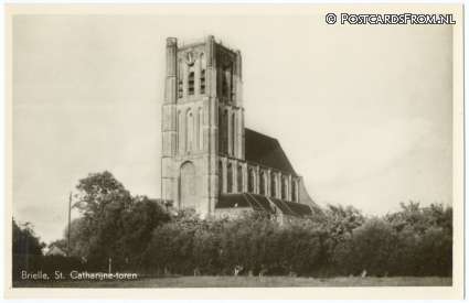 ansichtkaart: Brielle, St. Catharijne-toren