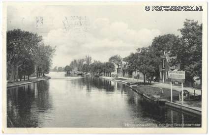 ansichtkaart: Woubrugge, ? Heijmanswetering richting Brasemmermeer