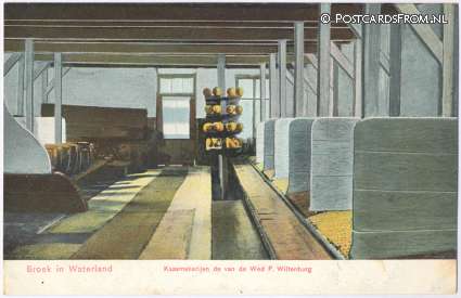 ansichtkaart: Broek in Waterland, Kaasmakerijen de van de Wed P. Wittenberg