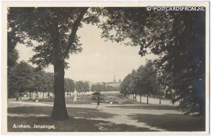 ansichtkaart: Arnhem, Janssingel