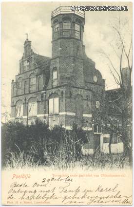 Poeldijk, Torenzicht oude Jachtslot van Oldenbarneveld ansichtkaart: Poeldijk, Torenzicht oude Jachtslot van Oldenbarneveld