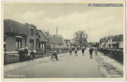Zuidwolde DR, Hoofdstraat ansichtkaart: Zuidwolde DR, Hoofdstraat