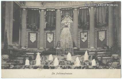 Amsterdam, De Julianafontein ansichtkaart: Amsterdam, De Julianafontein