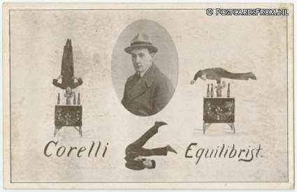 --, Corelli Equilibrist ansichtkaart: --, Corelli Equilibrist
