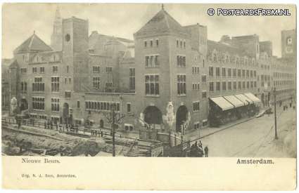 ansichtkaart: Amsterdam, Nieuwe Beurs