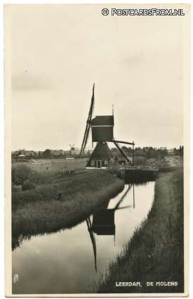 Leerdam, De Molens ansichtkaart: Leerdam, De Molens