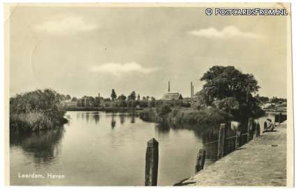 ansichtkaart: Leerdam, Haven