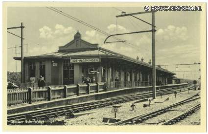 Ede, Wageningen. Station ansichtkaart: Ede, Wageningen. Station