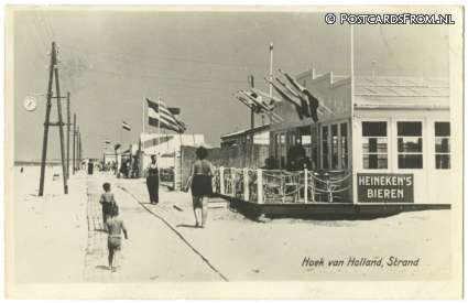 ansichtkaart: Hoek van Holland, Strand