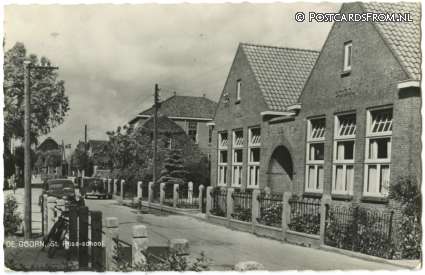 ansichtkaart: De Goorn, St. Rosa-school