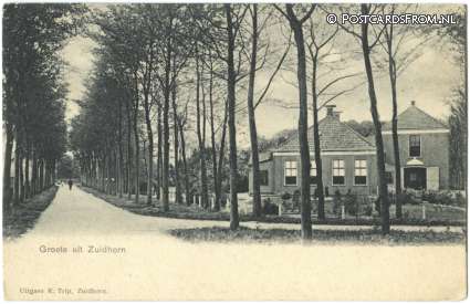 ansichtkaart: Zuidhorn, Groeten uit