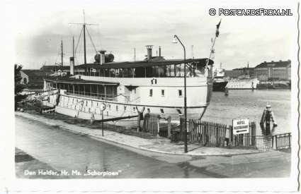 Den Helder, Hr.Ms. 'Schorpioen' ansichtkaart: Den Helder, Hr.Ms. 'Schorpioen'