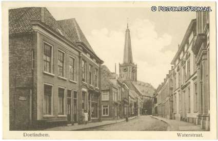 Doetinchem, Waterstraat ansichtkaart: Doetinchem, Waterstraat