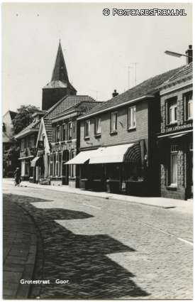 Goor, Grotestraat ansichtkaart: Goor, Grotestraat