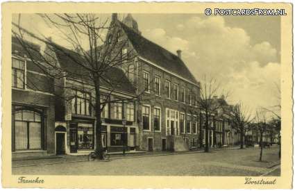 Franeker, Voorstraat ansichtkaart: Franeker, Voorstraat