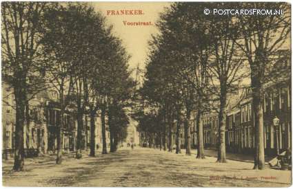 Franeker, Voorstraat ansichtkaart: Franeker, Voorstraat