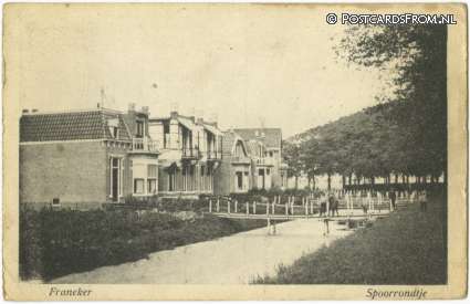 Franeker, Spoorrondje ansichtkaart: Franeker, Spoorrondje