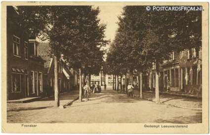 Franeker, Gedempt Leeuwarderend ansichtkaart: Franeker, Gedempt Leeuwarderend