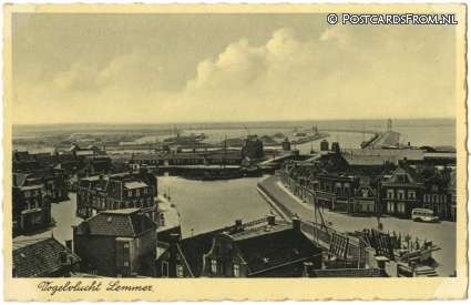 ansichtkaart: Lemmer, Vogelvlucht