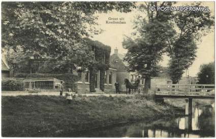 ansichtkaart: Westknollendam, Groet uit Knollendam