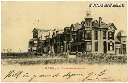 ansichtkaart: Katwijk aan Zee, Wassenaerstraat