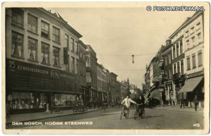 ansichtkaart: 's-Hertogenbosch, Hooge Steenweg