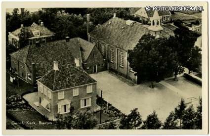 Bierum, Geref. Kerk ansichtkaart: Bierum, Geref. Kerk