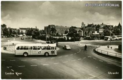 ansichtkaart: Utrecht, Leidse Veer