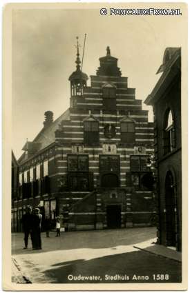 ansichtkaart: Oudewater, Stadhuis Anno 1588