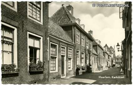 ansichtkaart: Haarlem, Kerkstraat