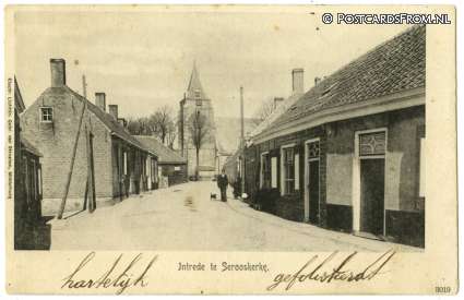 ansichtkaart: Serooskerke Schouwen, Intrede