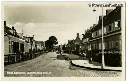 ansichtkaart: Oost-Souburg, Vlissingsche straat