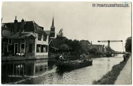 ansichtkaart: Leiderdorp, Rijngezicht