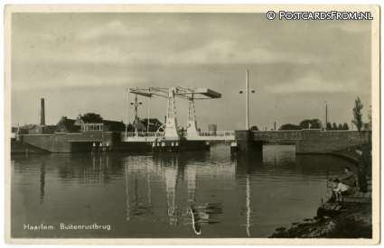 ansichtkaart: Haarlem, Buitenrustbrug