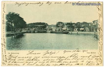 Den Helder, de Molenbrug ansichtkaart: Den Helder, de Molenbrug