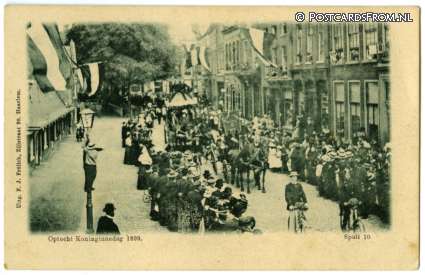 ansichtkaart: Haarlem, Optocht Koninginnedag 1899
