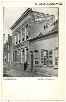 ansichtkaart: Sommelsdijk, St. Joris Doelstraat