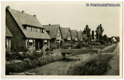 ansichtkaart: Waddinxveen, Plasweg
