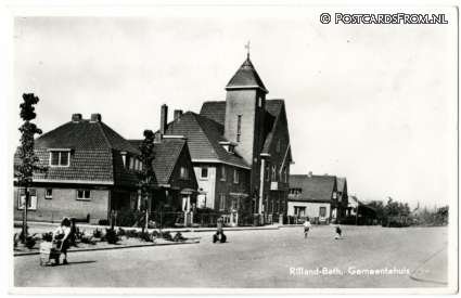 Rilland, Bath. Gemeentehuis ansichtkaart: Rilland, Bath. Gemeentehuis