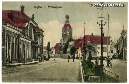 ansichtkaart: Meppel, Prinsenplein