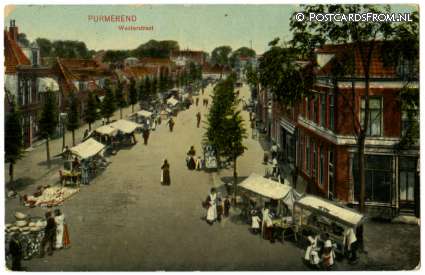 ansichtkaart: Purmerend, Westerstraat