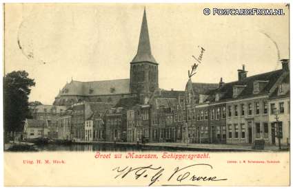 Maarssen, Schippersgracht ansichtkaart: Maarssen, Schippersgracht