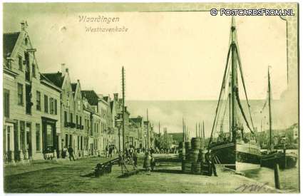 ansichtkaart: Vlaardingen, Westhavenkade